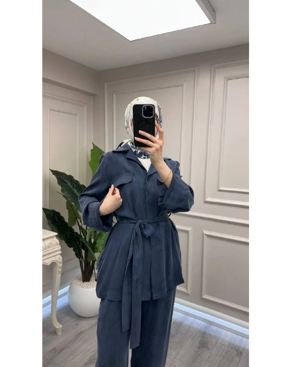 Exquise E26Y06205067 Lacivert Rosey-Roseis Takım