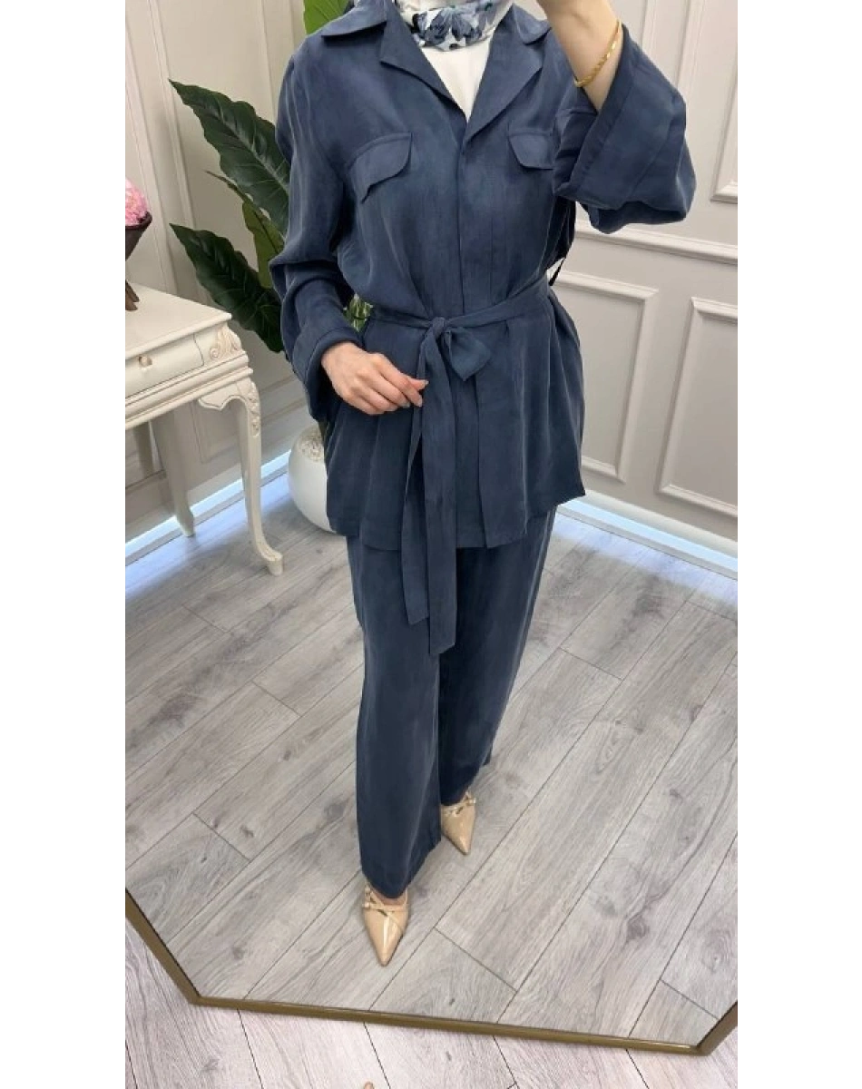 Exquise E26Y06205067 Lacivert Rosey-Roseis Takım