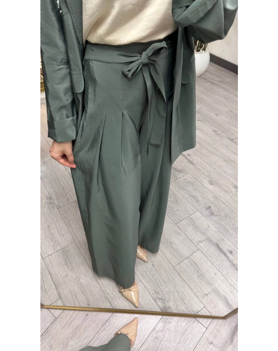 Ceremony 26Y835 Yeşil Cebi Taş İşlemeli İkili Takım