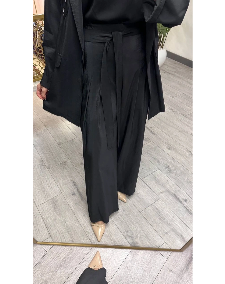 Ceremony 26Y835 Siyah Cebi Taş İşlemeli İkili Takım