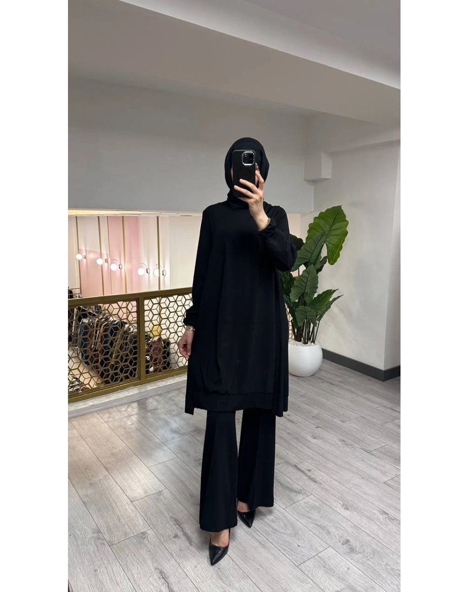 Misswhence 39030 Siyah Penye İkili Takım