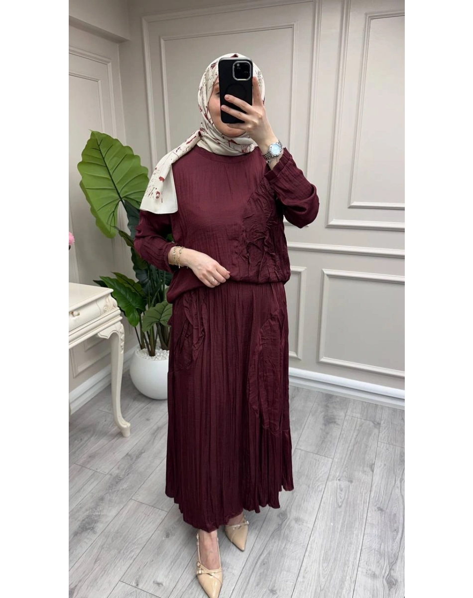 Ceremony 26Y911 Bordo Etekli Takım