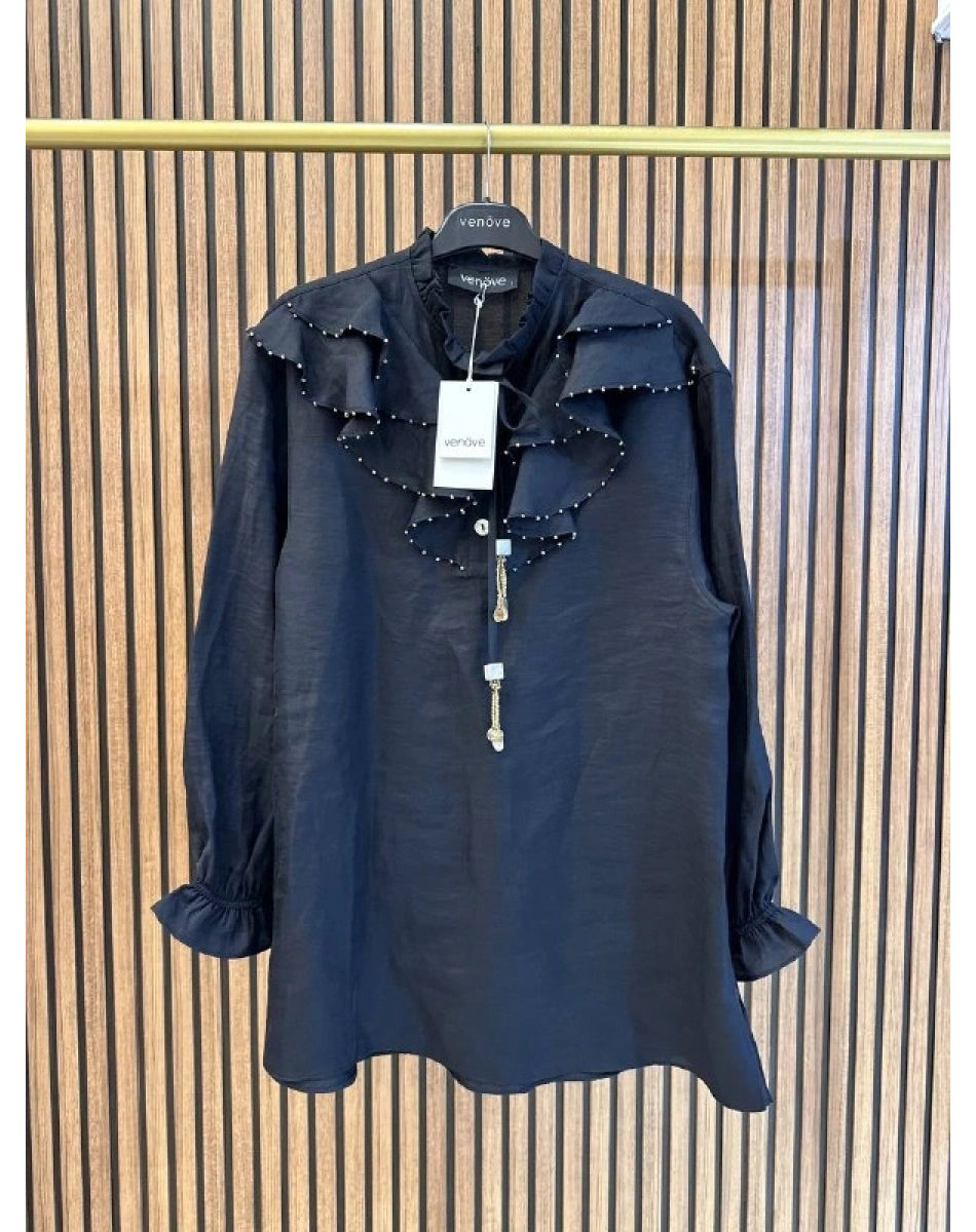 Venöve 26SSTUN0001 Siyah Enid Tunik