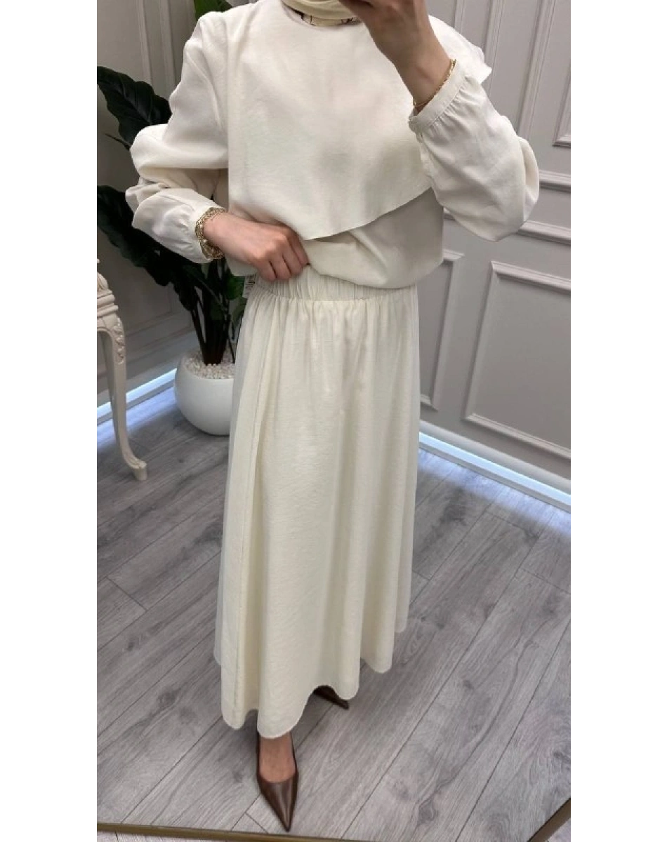 Nuss Triko 26Y1088 Krem Etekli Takım