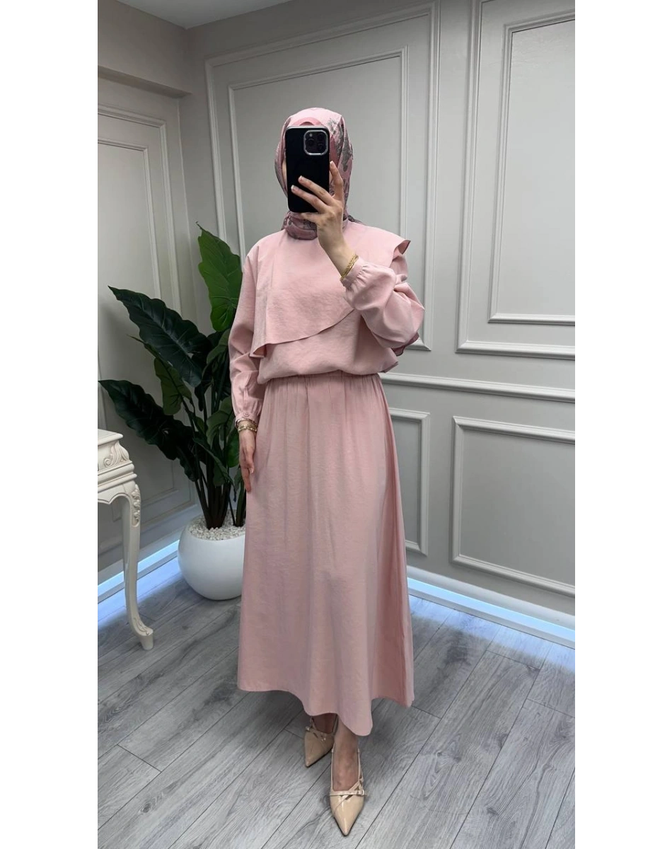 Nuss Triko 26Y1088 Pudra Etekli Takım