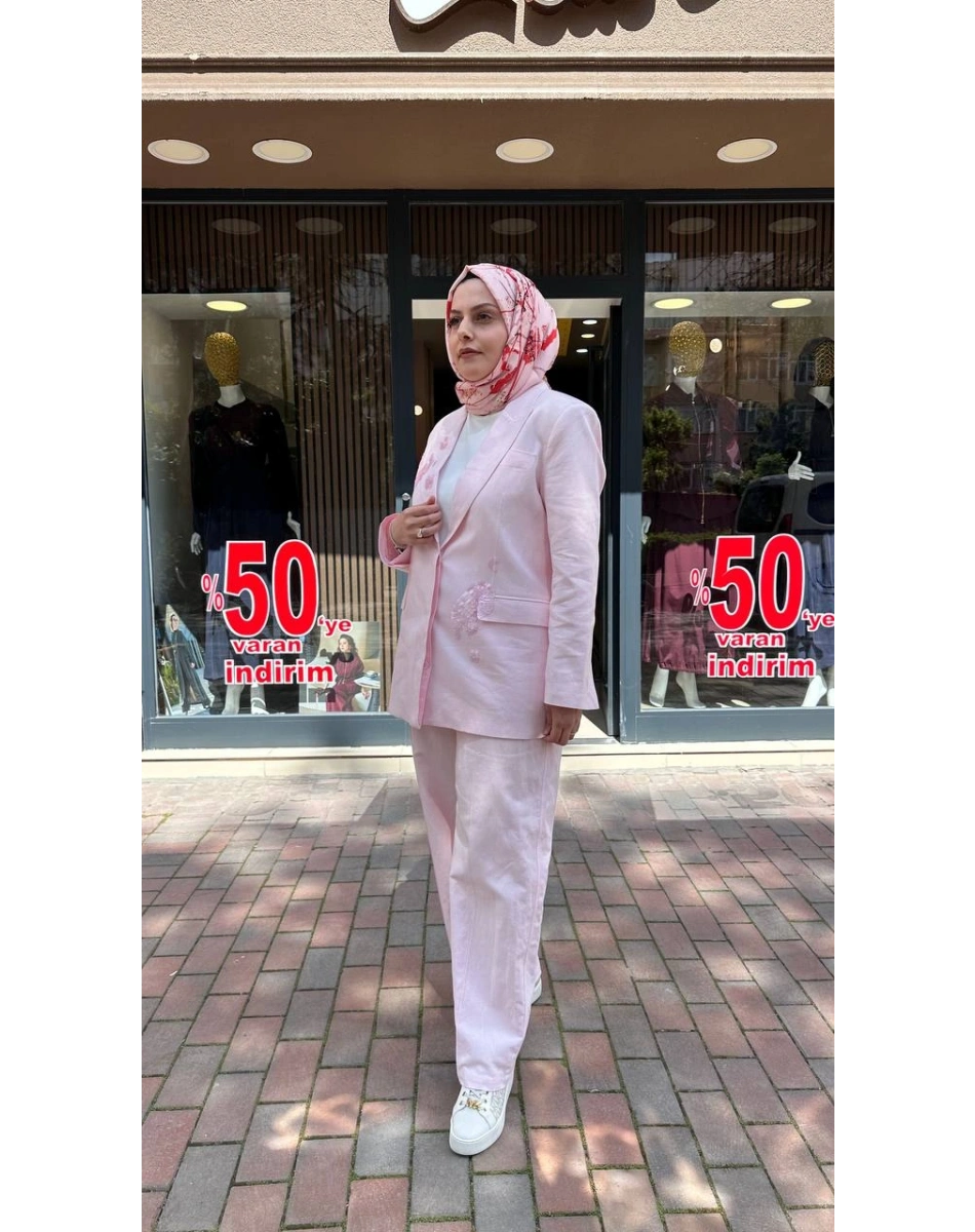 Venöve 26SSCEK0054 Pembe Eris Takım