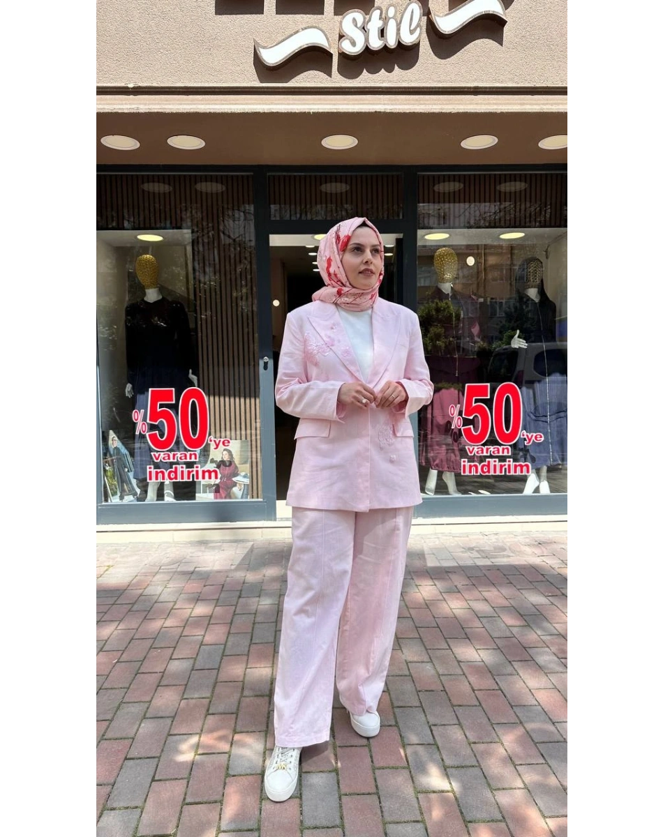 Venöve 26SSCEK0054 Pembe Eris Takım
