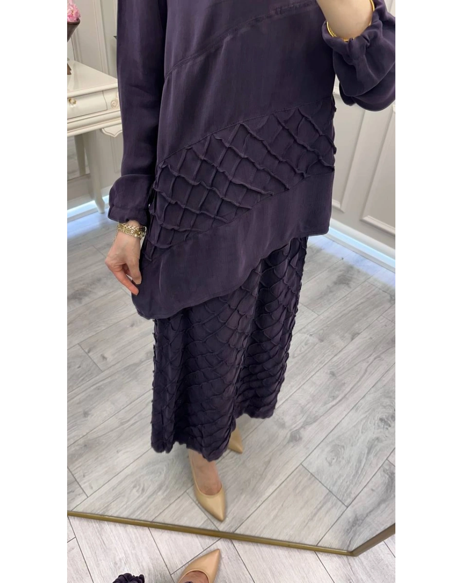Misswhence 39002 Mor Tunik Etek Takım