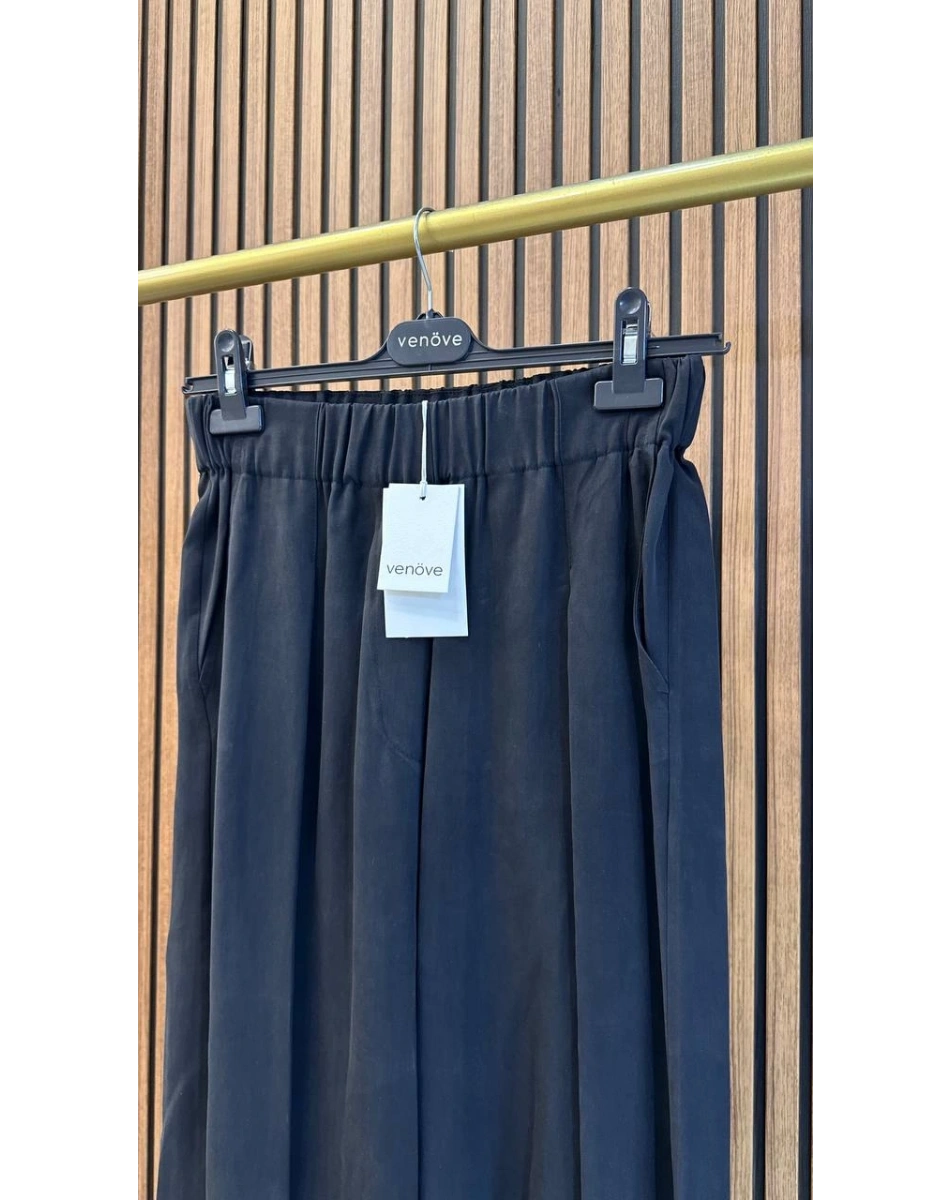 Venöve 26SSPNT0040 Siyah Reuben Pantolon