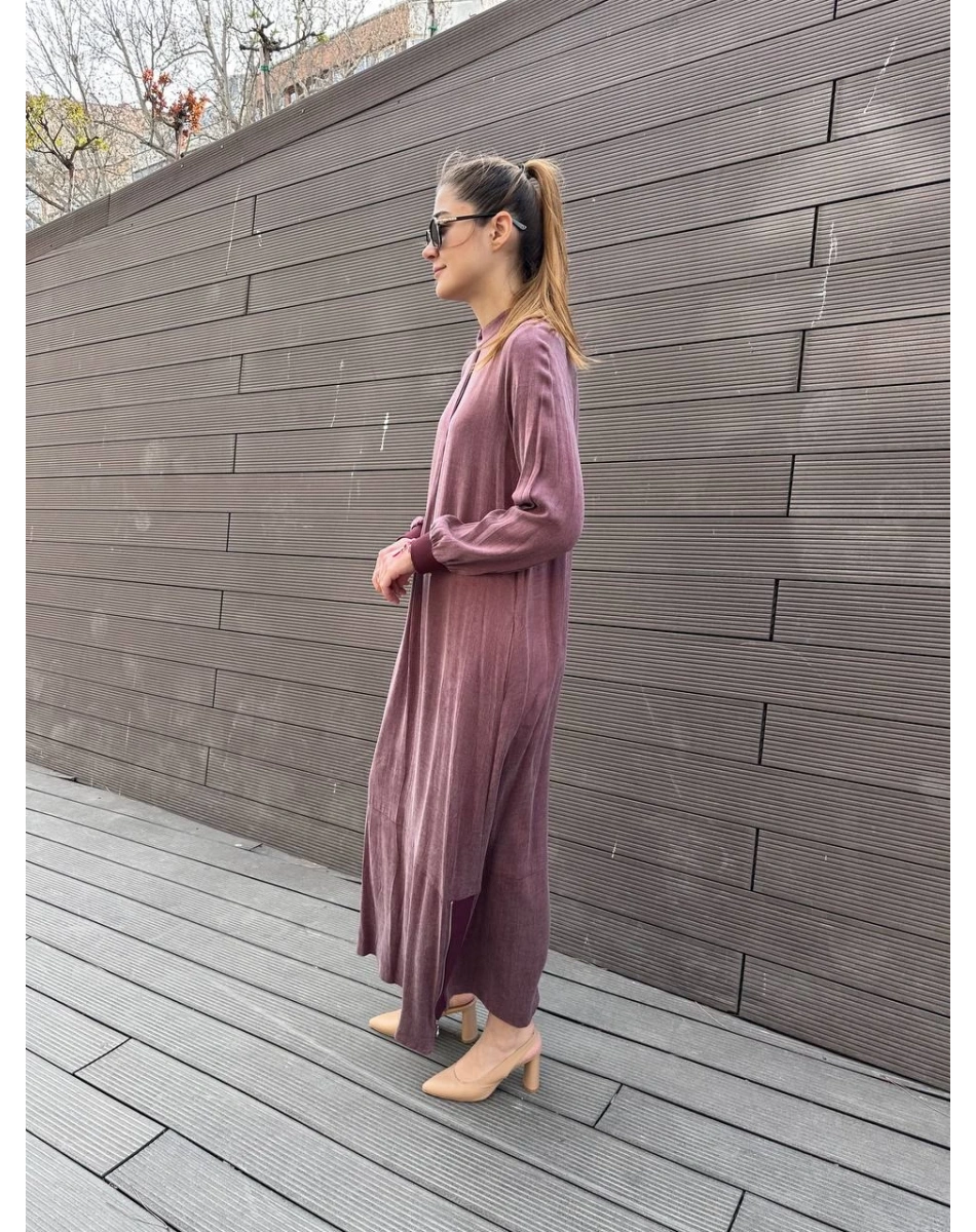 Almarwah Black 303809 Bordo Elbise