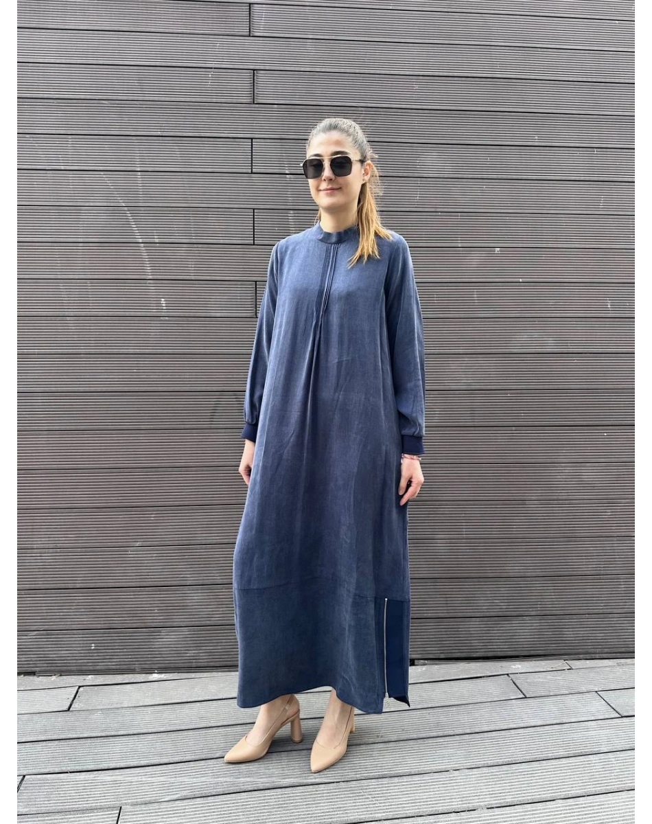 Almarwah Black 303809 Lacivert Elbise