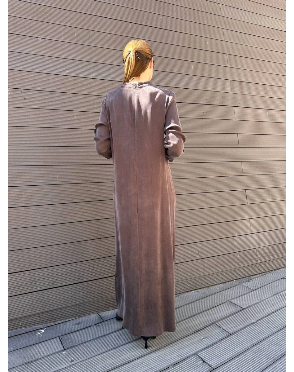 Almarwah Black 303829 Kahverengi Elbise