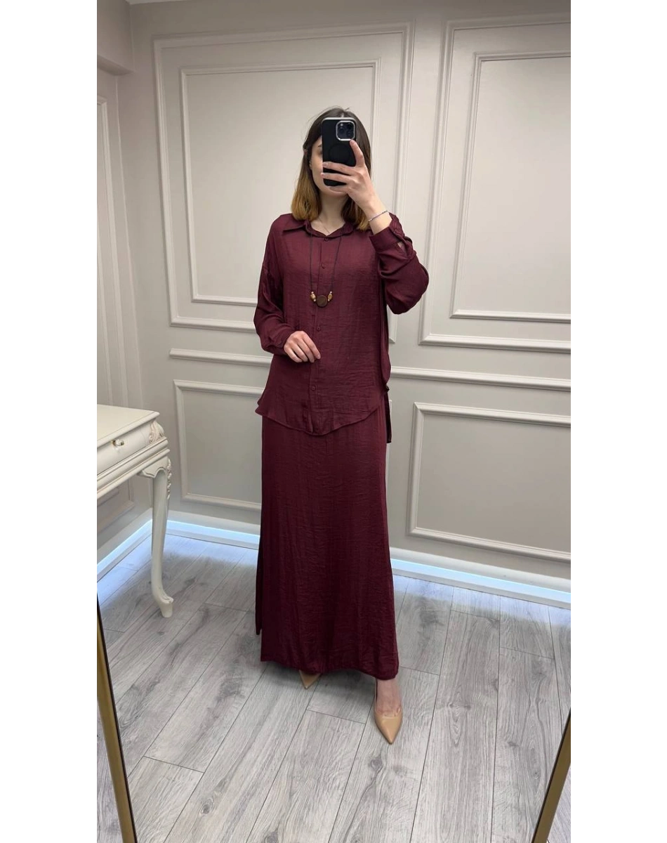 Ceremony 26Y904 Bordo Ceketli Elbise