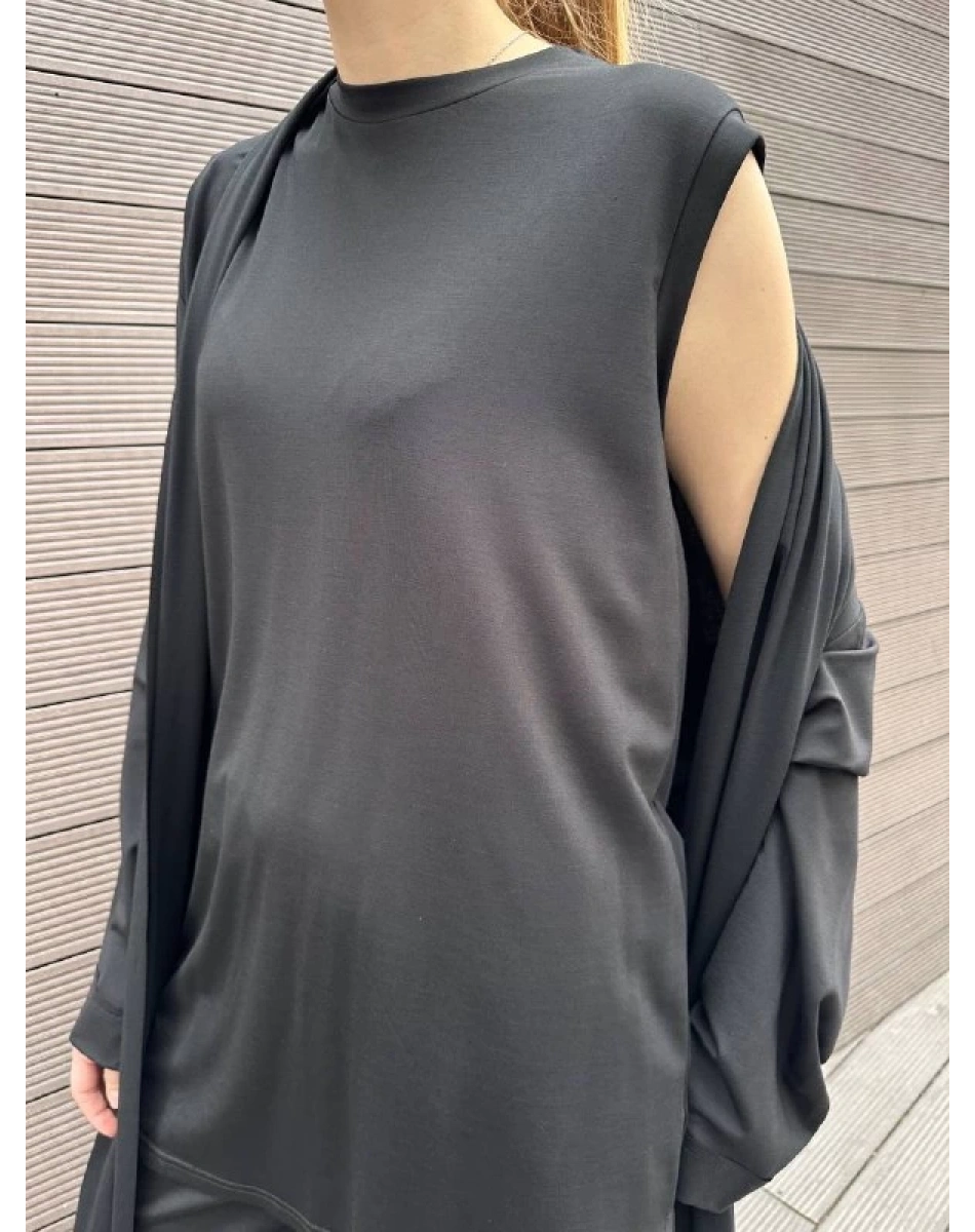 Ceremony 5127 Siyah Kolsuz Bambu İçlik