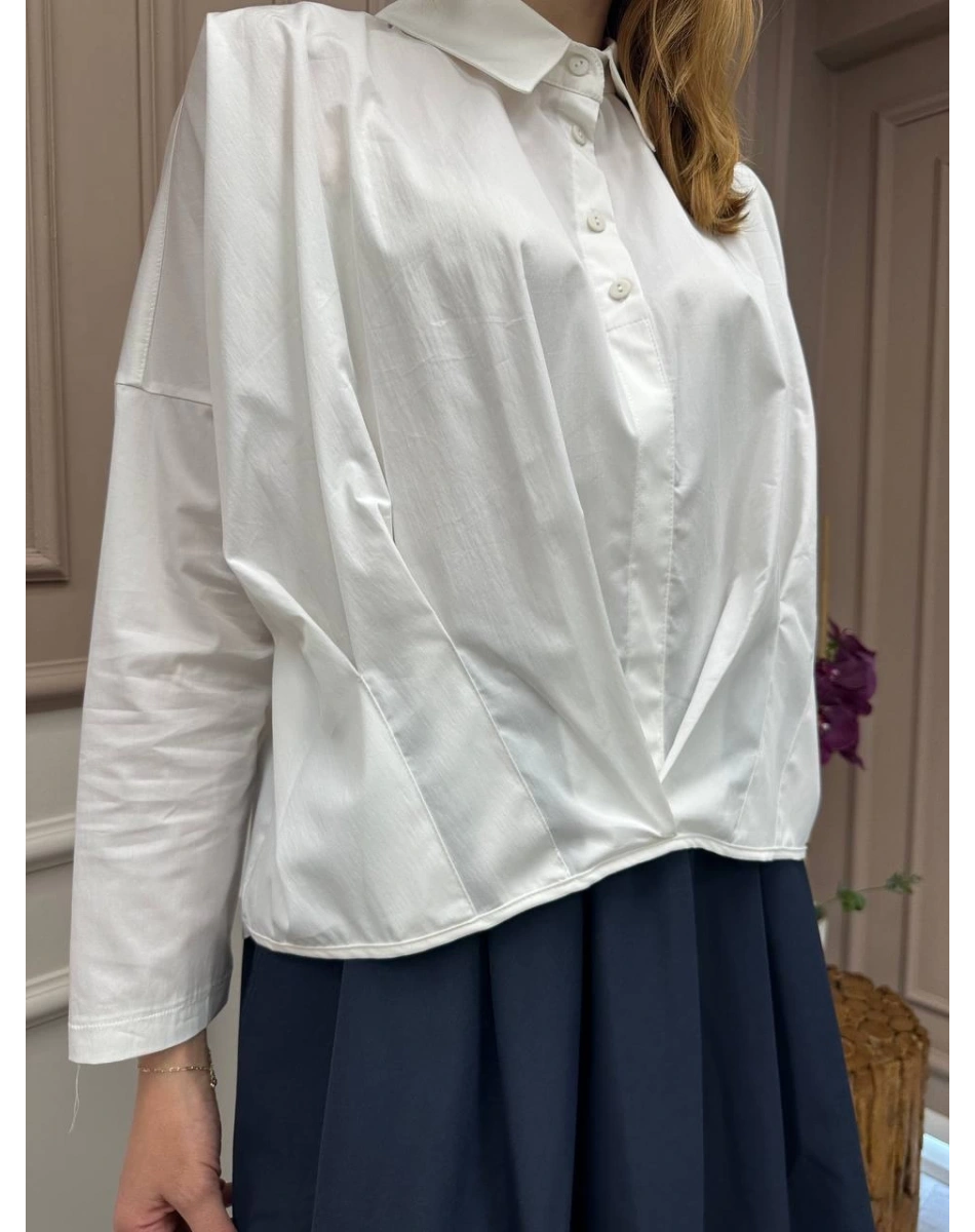 Ceremony 5144 Ekru Önü Kısa Arkası Uzun Gömlek