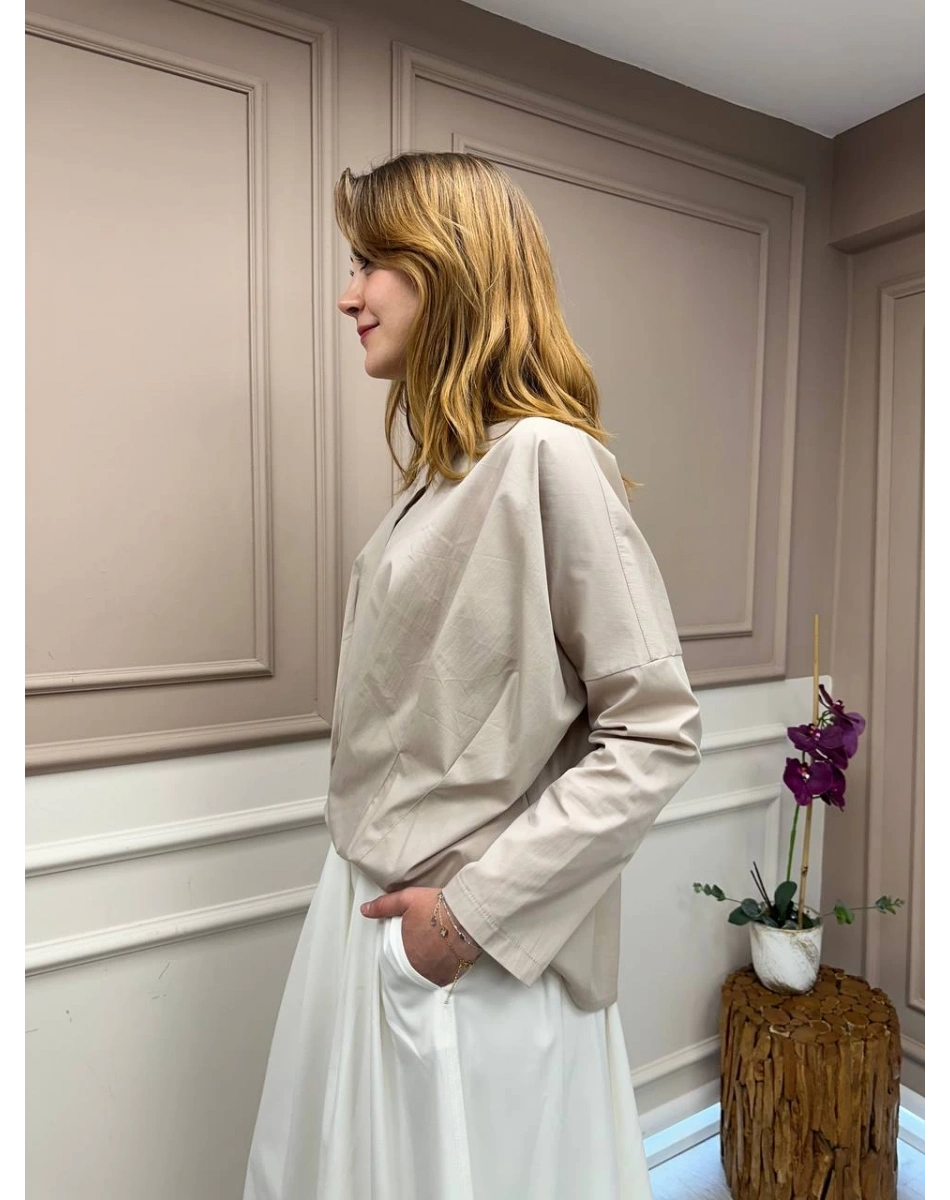 Ceremony 5144 Taş Önü Kısa Arkası Uzun Gömlek