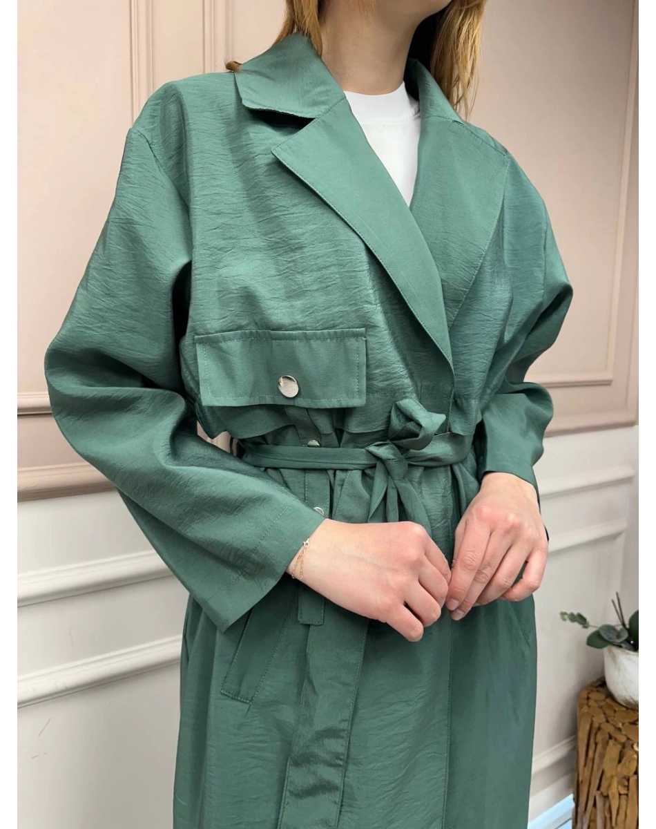 Ceremony 58112 Turmalin Yeşil Belden Kuşaklı Kap