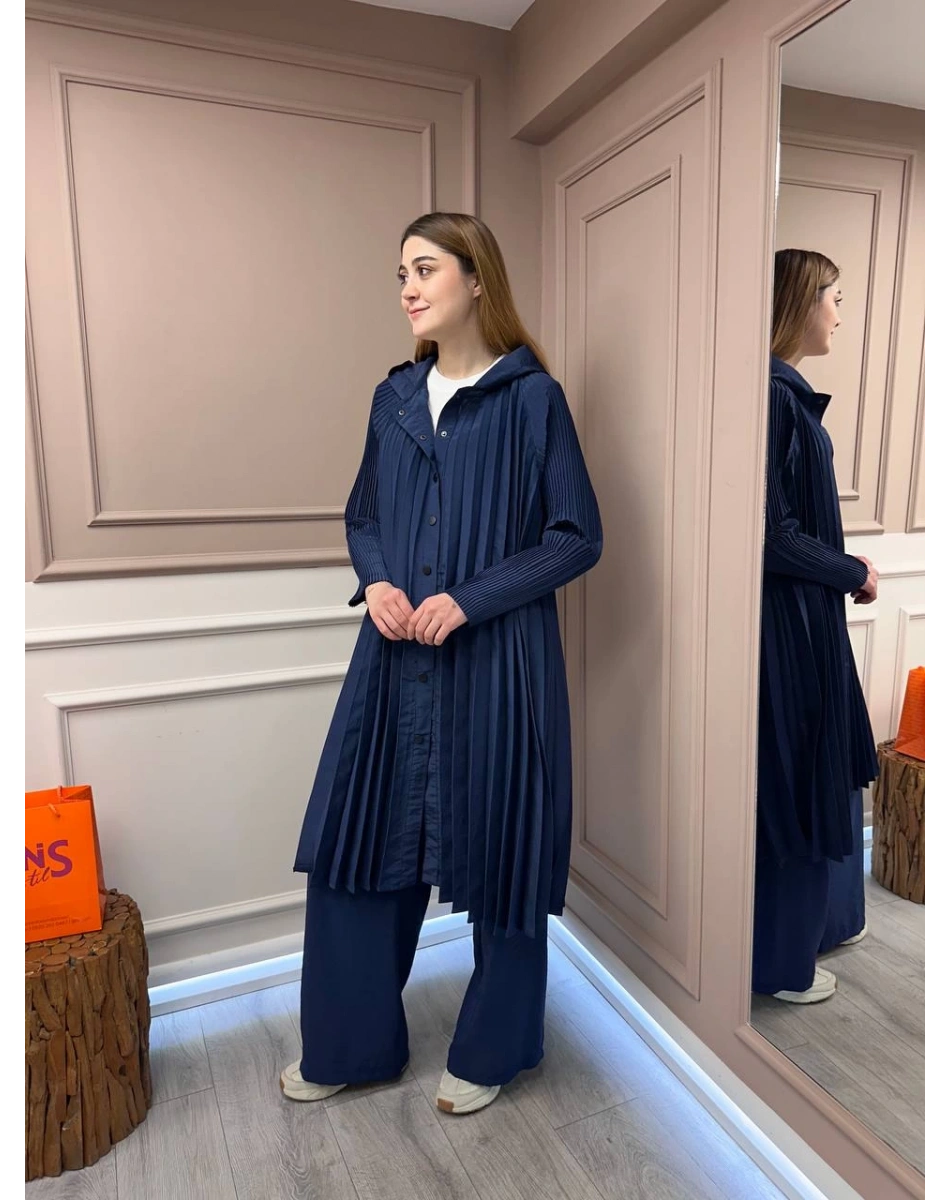 Ceremony 5881 Lacivert Akordiyon Kap