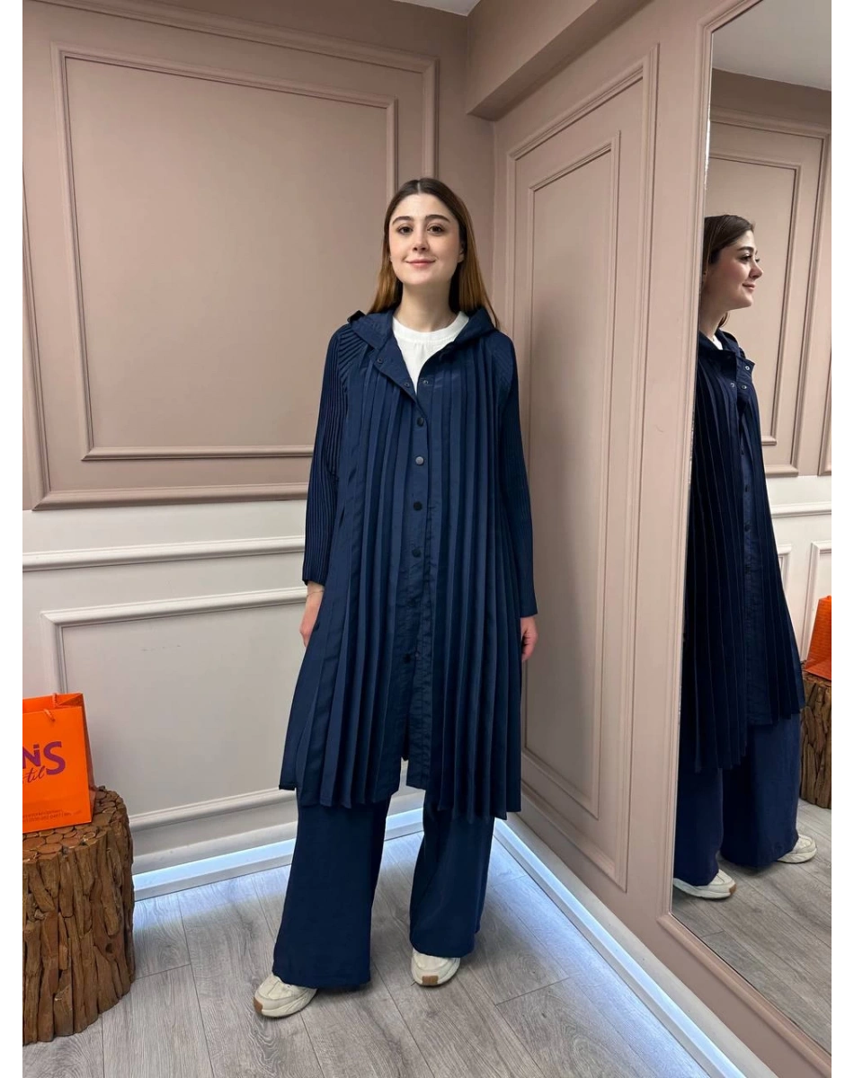 Ceremony 5881 Lacivert Akordiyon Kap