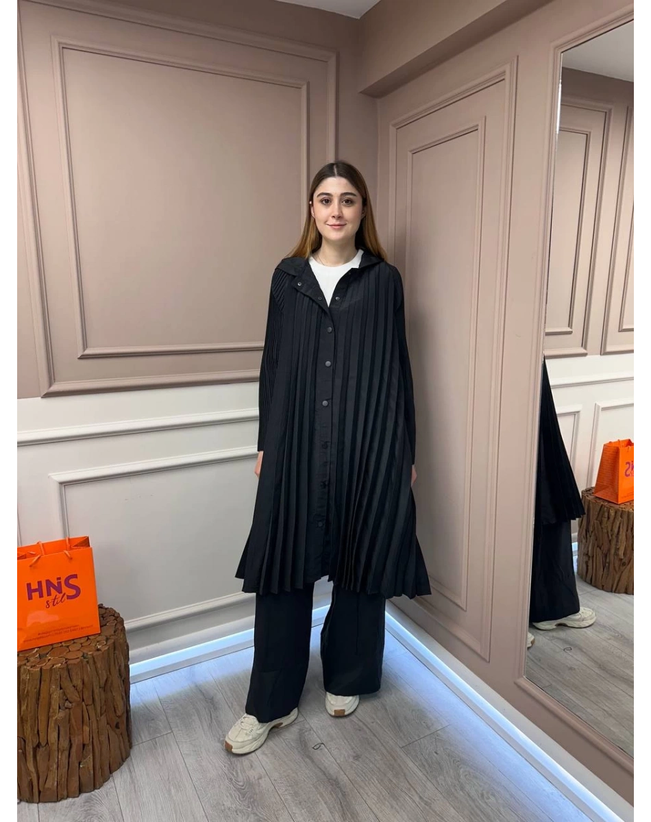 Ceremony 5881 Siyah Akordiyon Kap