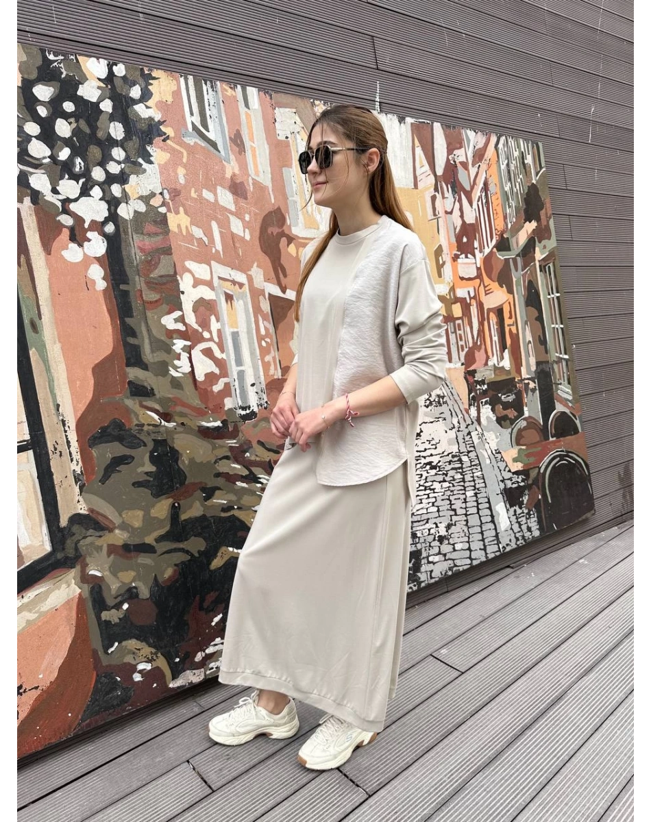 Ceremony 5951 Bej Bambu Etekli Takım