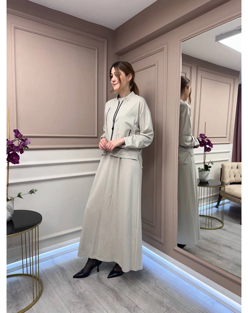 Ceremony 5976 Taş Bomber Ceketli Elbise