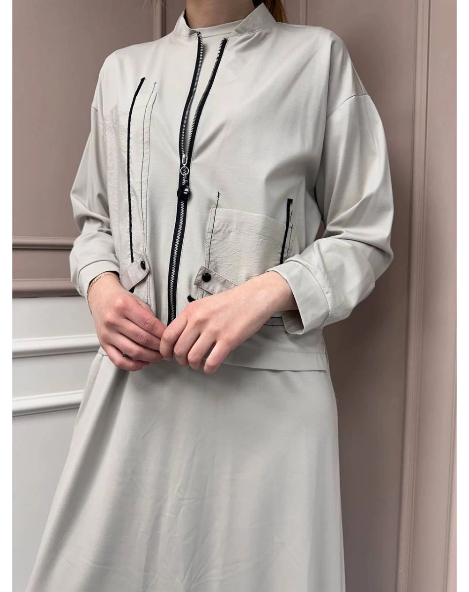 Ceremony 5976 Taş Bomber Ceketli Elbise