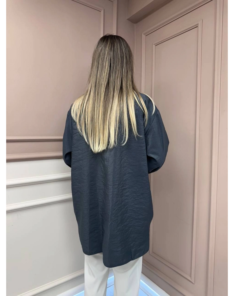 Ceremony 6148 Antrasit Cep Detaylı Gömlek