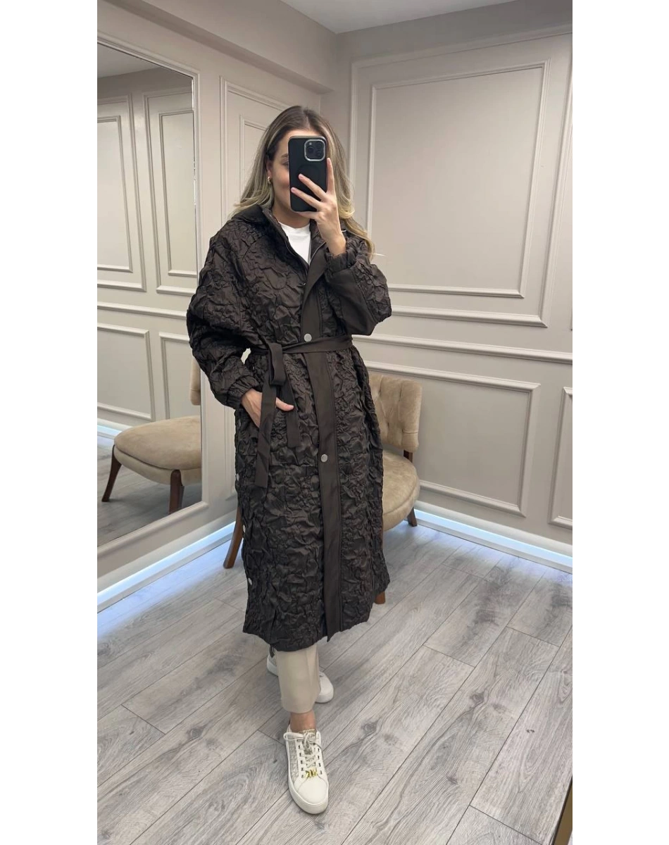 Ceremony 6806 Kahve Çıtçıt Detaylı Kap