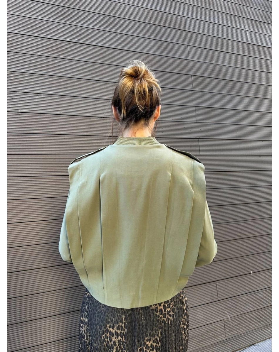 Ceremony 6817 Haki Apoletli Kısa Ceket