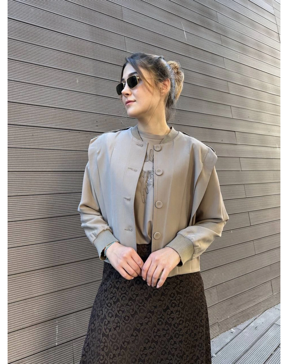 Ceremony 6817 Vizon Apoletli Kısa Ceket