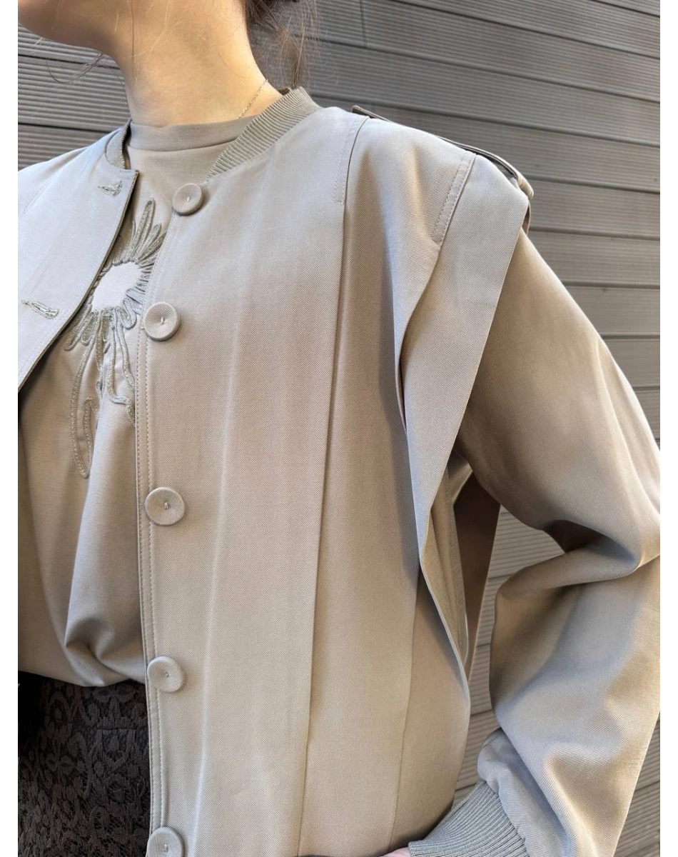 Ceremony 6817 Vizon Apoletli Kısa Ceket