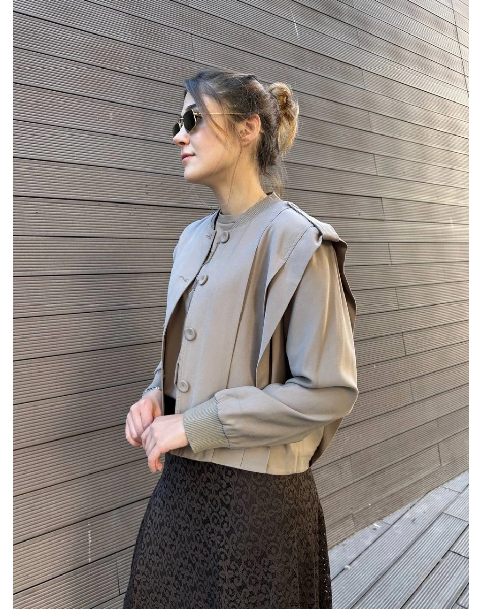 Ceremony 6817 Vizon Apoletli Kısa Ceket