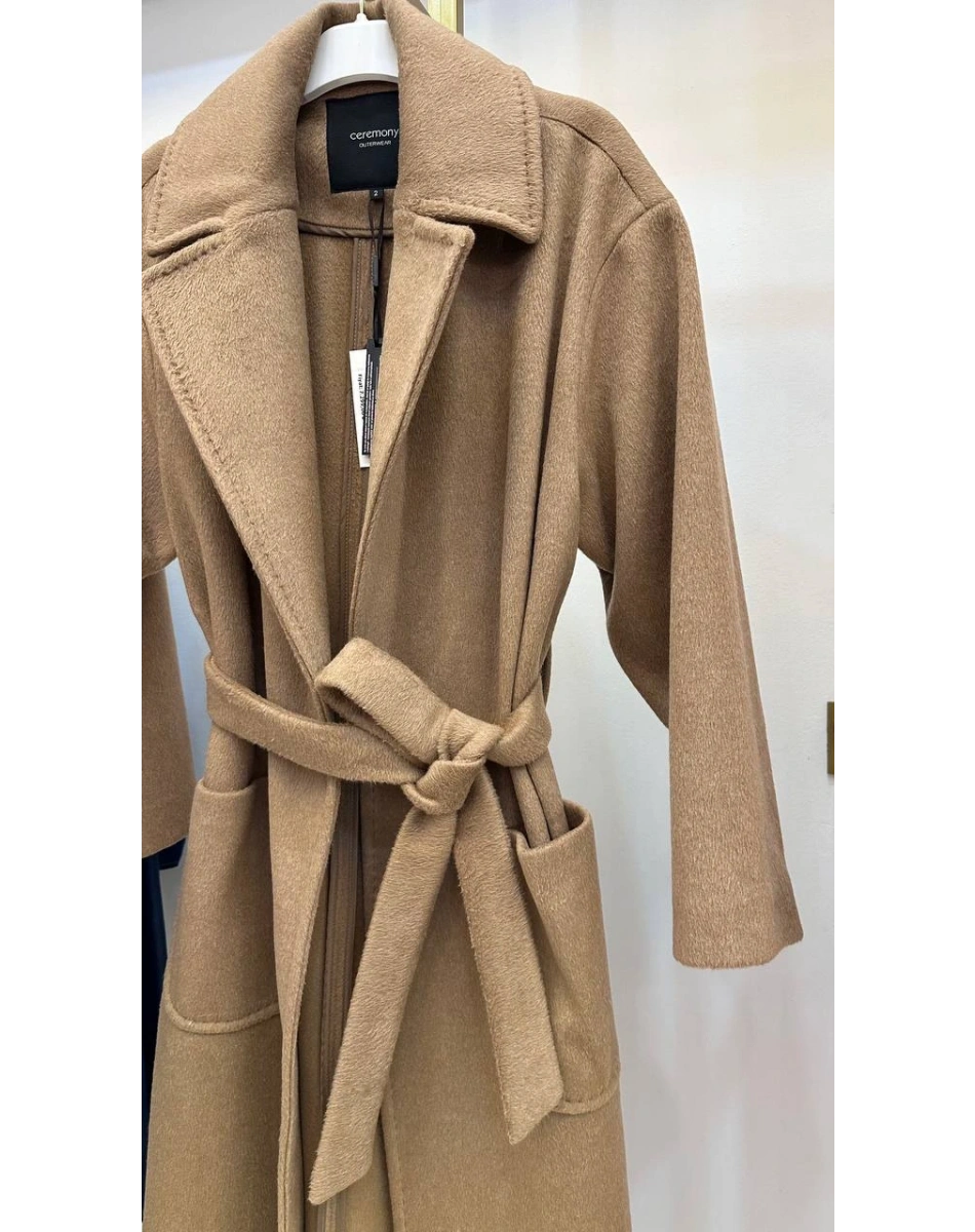 Ceremony 6827 Camel Cep Detaylı Kaban