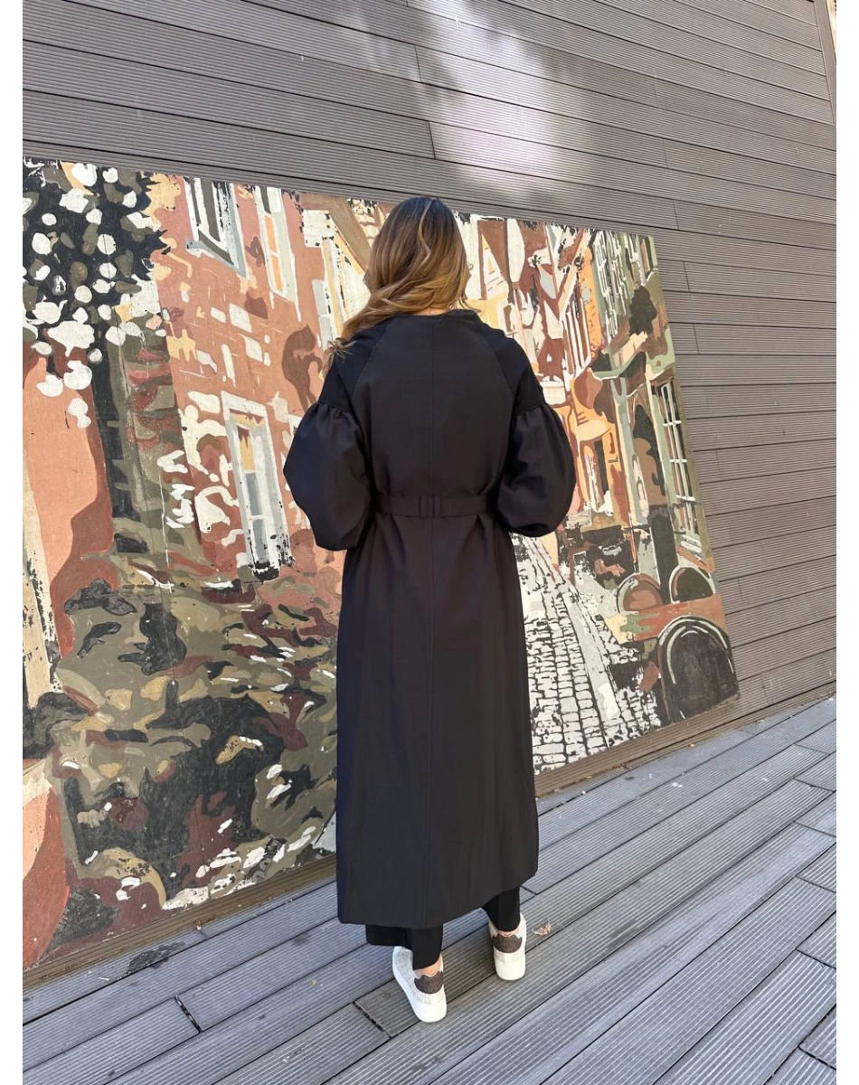 Ceremony 6840 Siyah Dantel Detaylı Kap