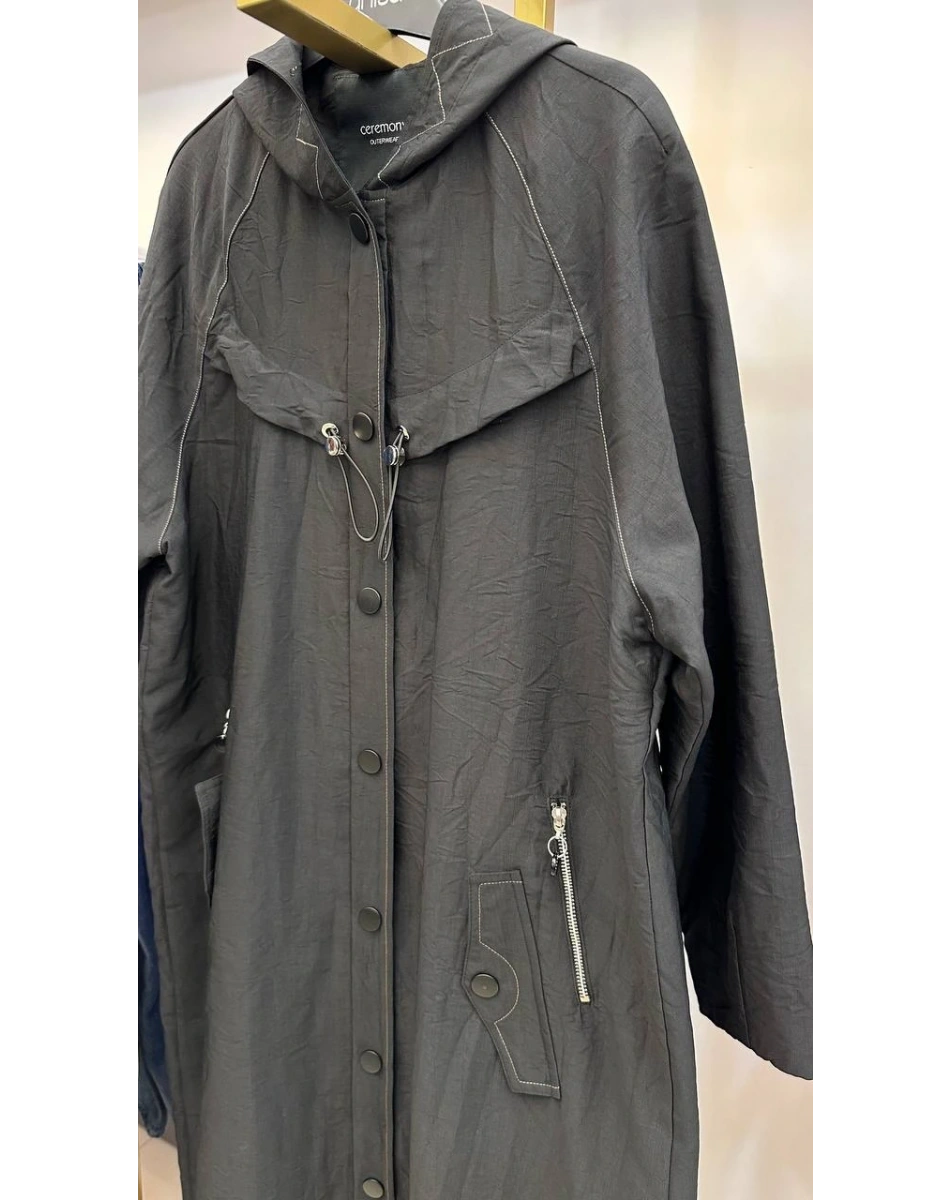 Ceremony 6844 Siyah Fermuar Detaylı Kap