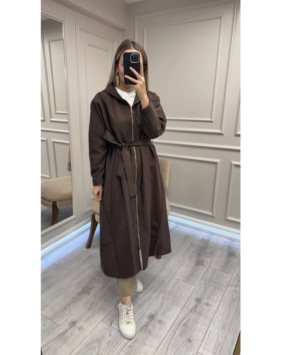 Ceremony 6897 Kahverengi Biye Detaylı Kap