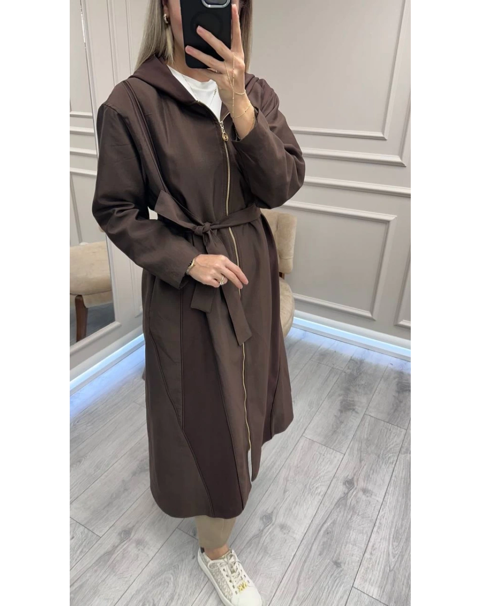 Ceremony 6897 Kahverengi Biye Detaylı Kap