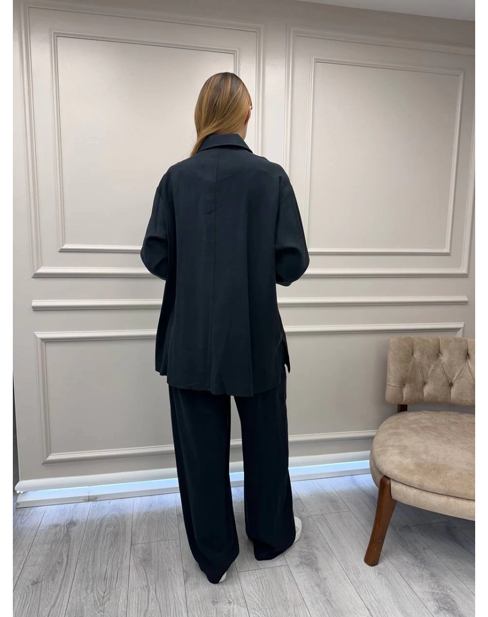 Ceremony 6938 Siyah Cebi İşleme Detaylı Takım