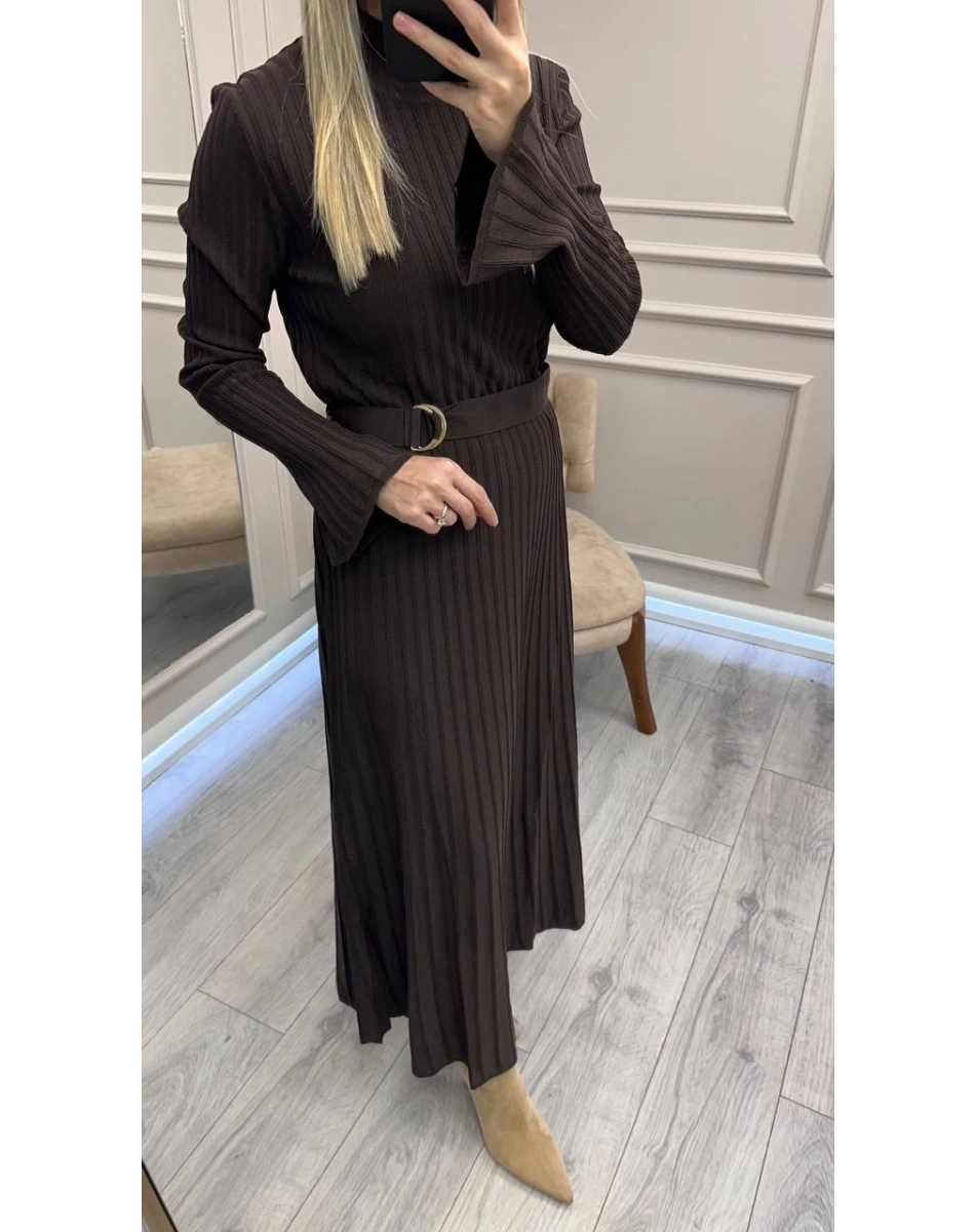 Clande CL250310009 Kahve Elbise