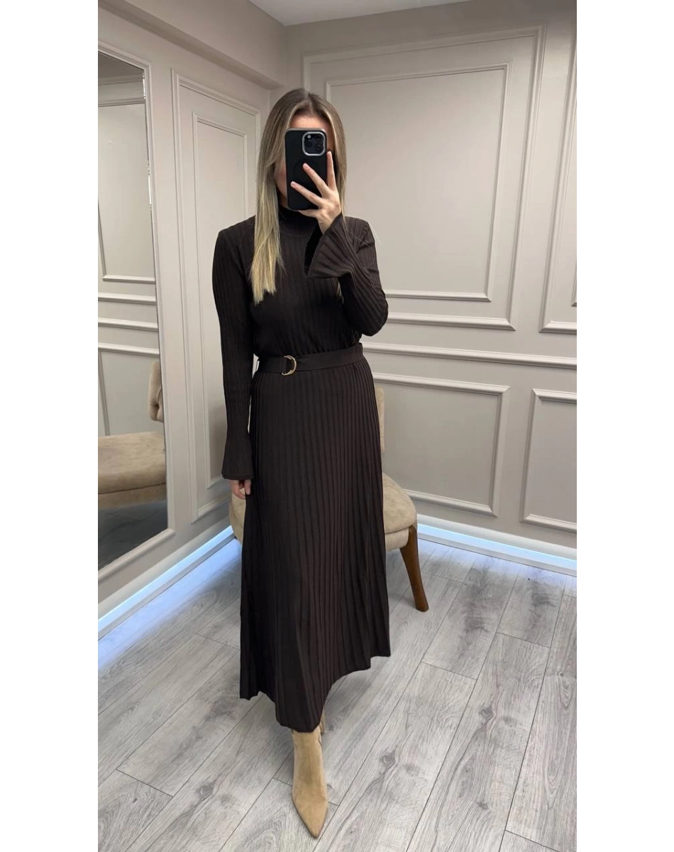 Clande CL250310009 Kahve Elbise