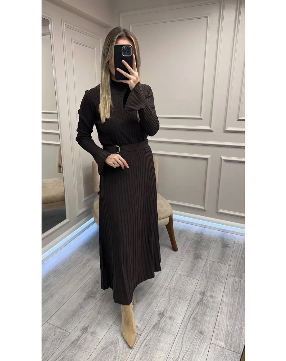 Clande CL250310009 Kahve Elbise