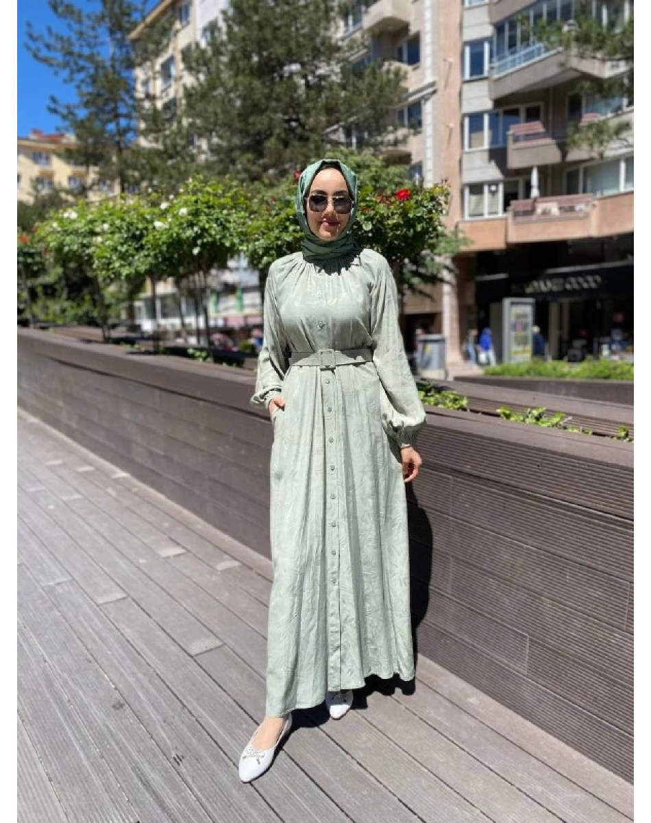 Cloche CL3365 Yeşil Mia Elbise