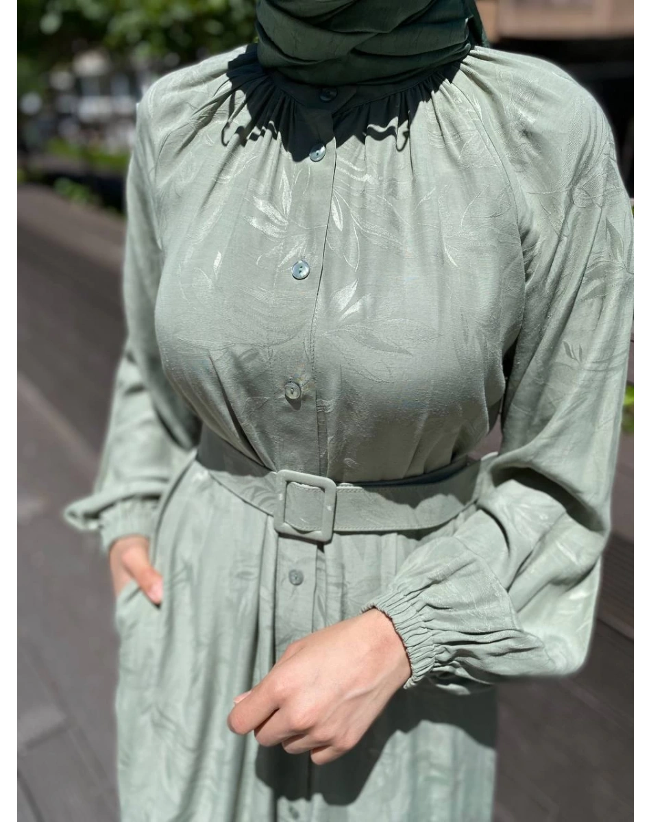 Cloche CL3365 Yeşil Mia Elbise