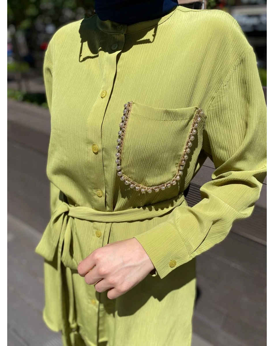 Cloche CL3463 Yeşil Mocca Takım