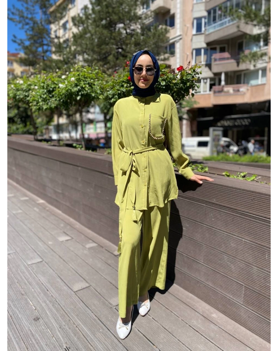 Cloche CL3463 Yeşil Mocca Takım