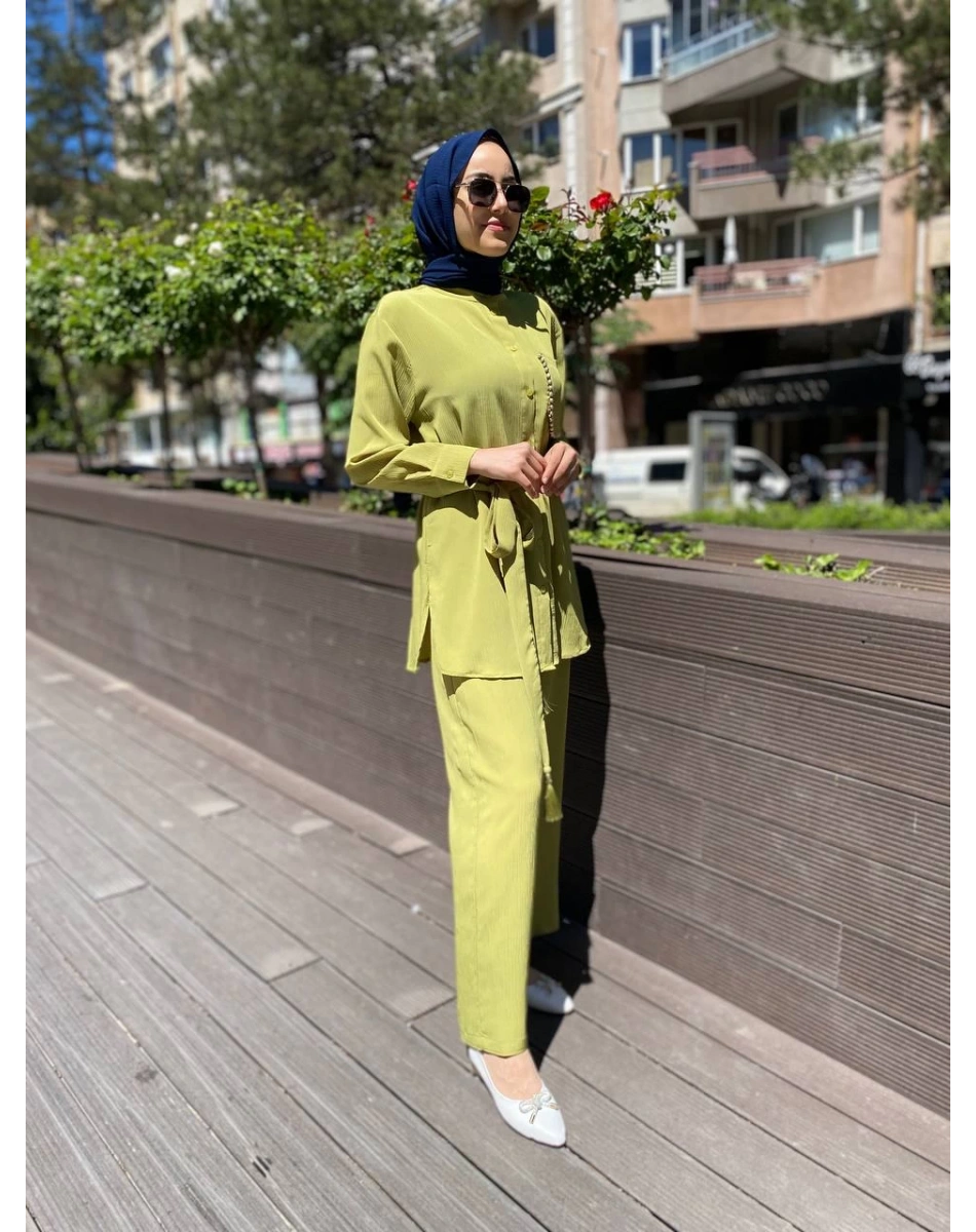 Cloche CL3463 Yeşil Mocca Takım