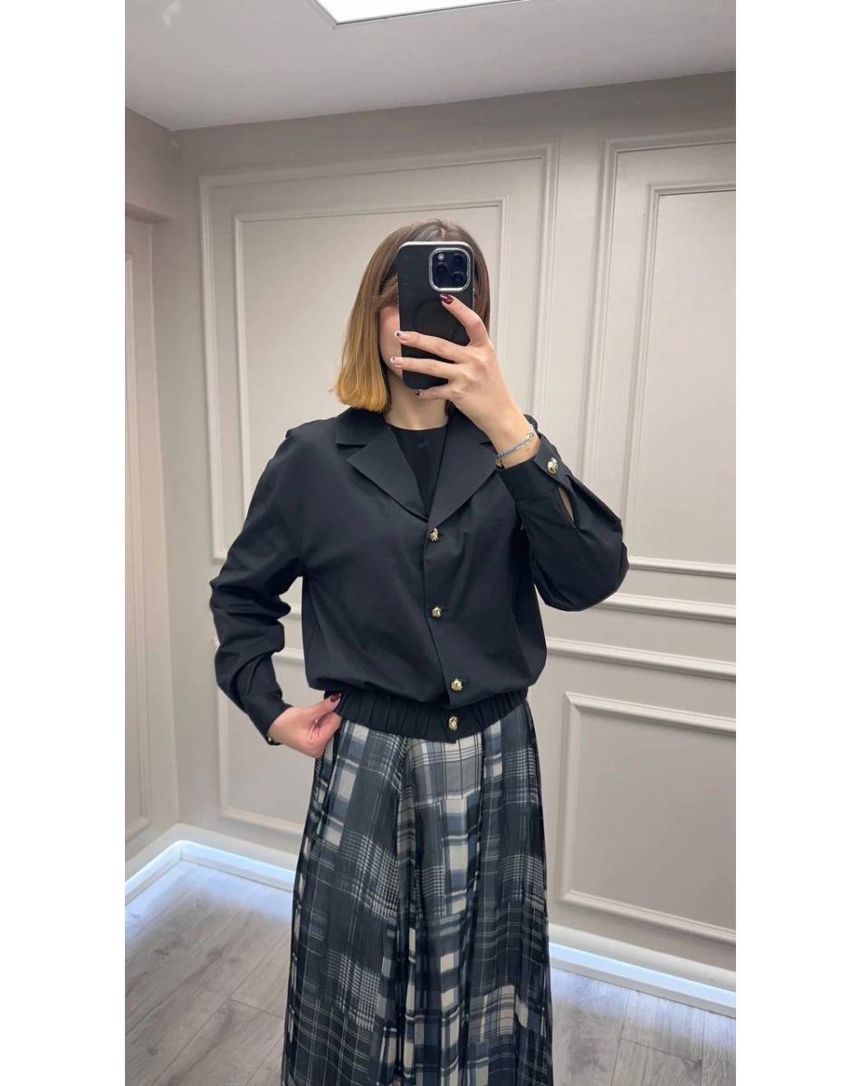 Exquise E25K05105002 Siyah Romina Ceket