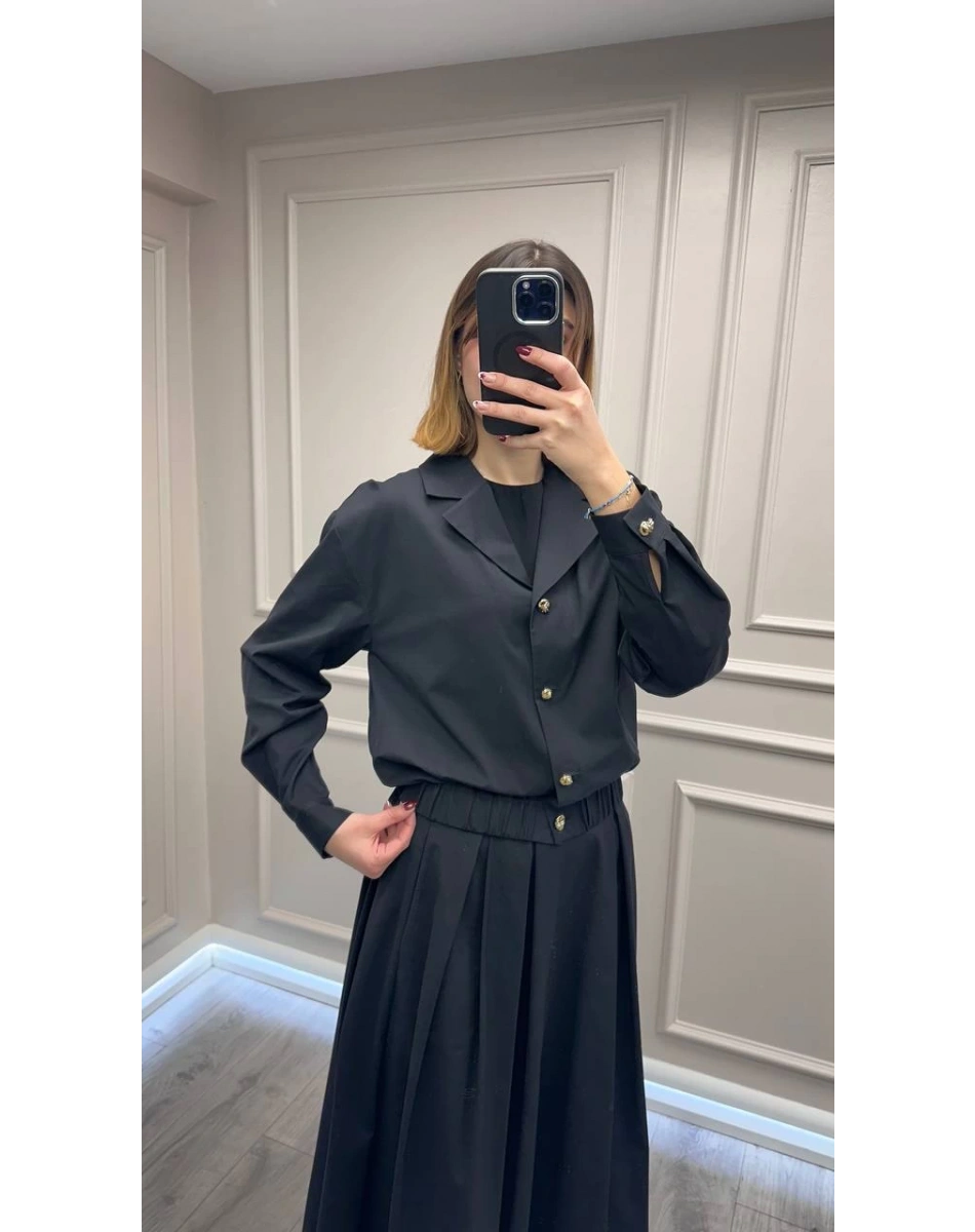 Exquise E25K05105002 Siyah Romina Ceket