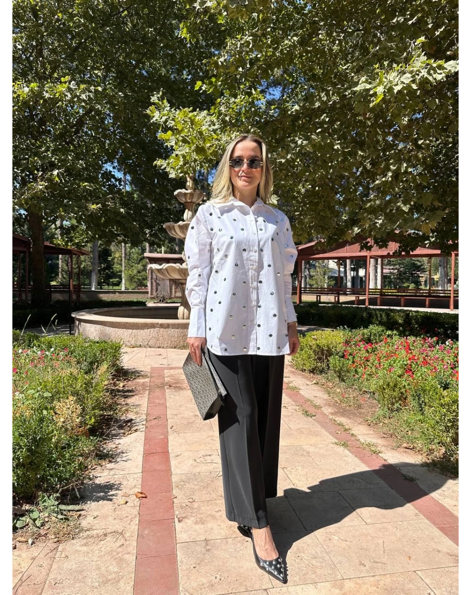 Exquise E25K05108003 Ekru Murphy Gömlek